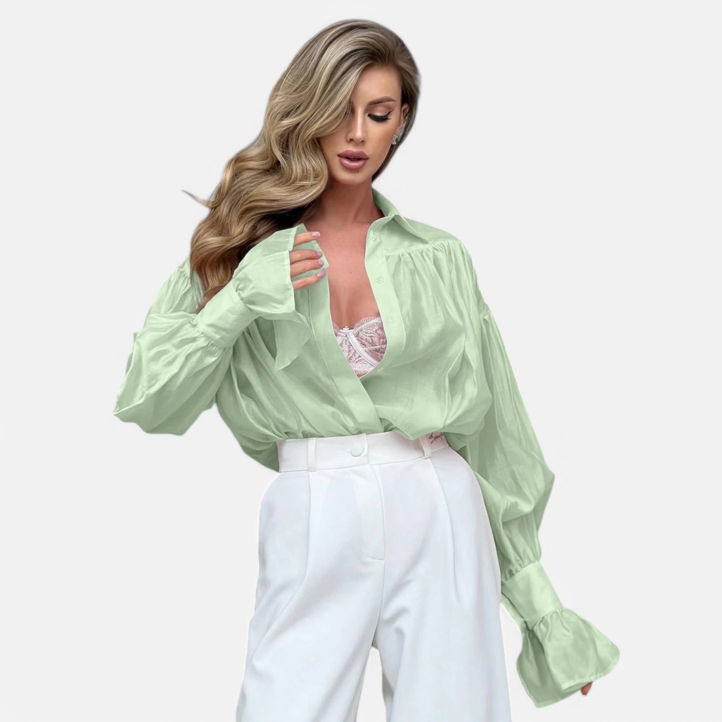 Claireve | Blouse Femme Rose – Élégance Douce, Style Intemporel de Bureau