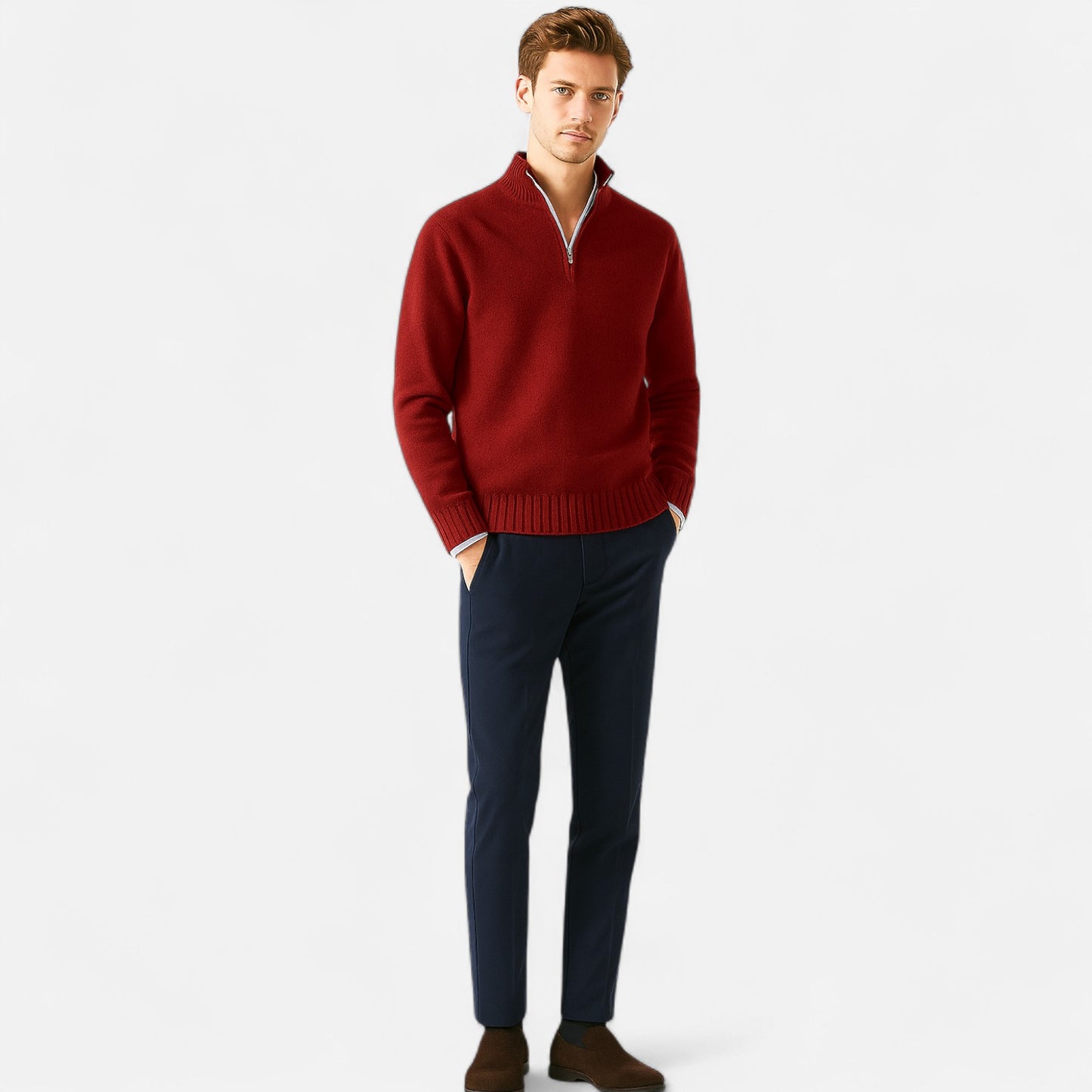 Claireve | Pulls Col Roulé Homme en Maille – Tricot Raffiné, Élégance Intemporelle
