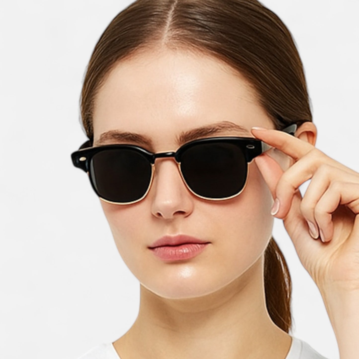 Claireve | Lunettes de Soleil Rectangulaires Vintage Unisexes – Silhouette Rétro, Attitude Moderne