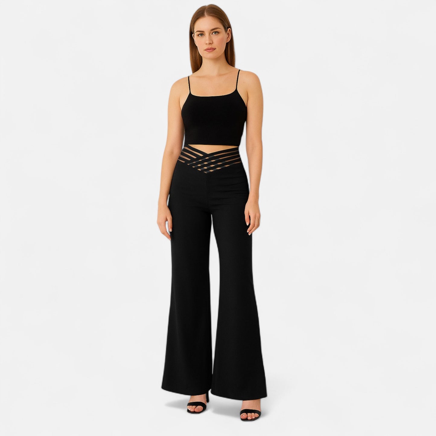 Claireve | Pantalon Évasé Femme à Jambes Larges – Fluidité Élégante, Allure Contemporaine