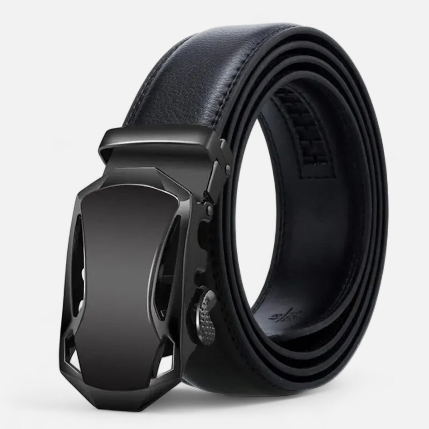 Claireve | Ceinture Homme en Cuir Véritable – Boucle Métallique Élégante, Finition Luxe Intemporelle