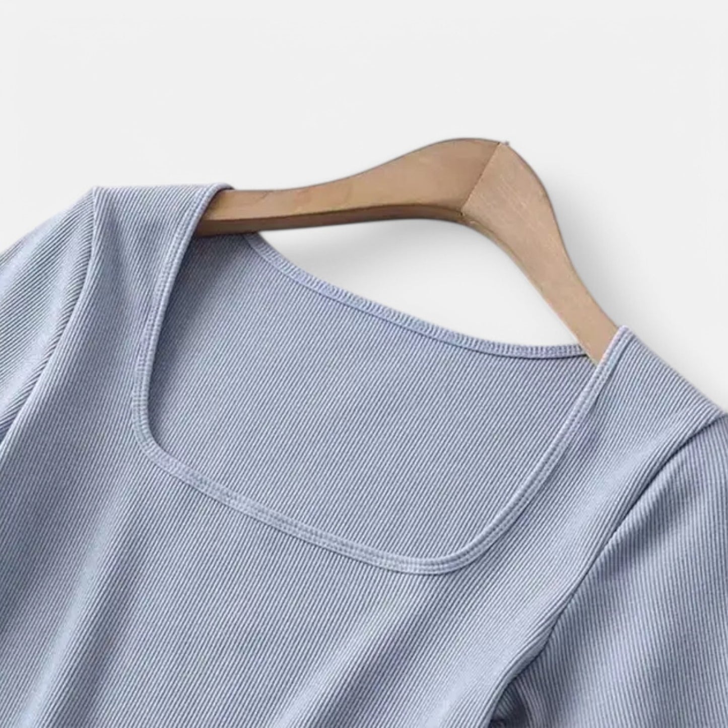 Claireve | Haut Court Côtelé Femme – Minimalisme Moderne, Silhouette Affirmée