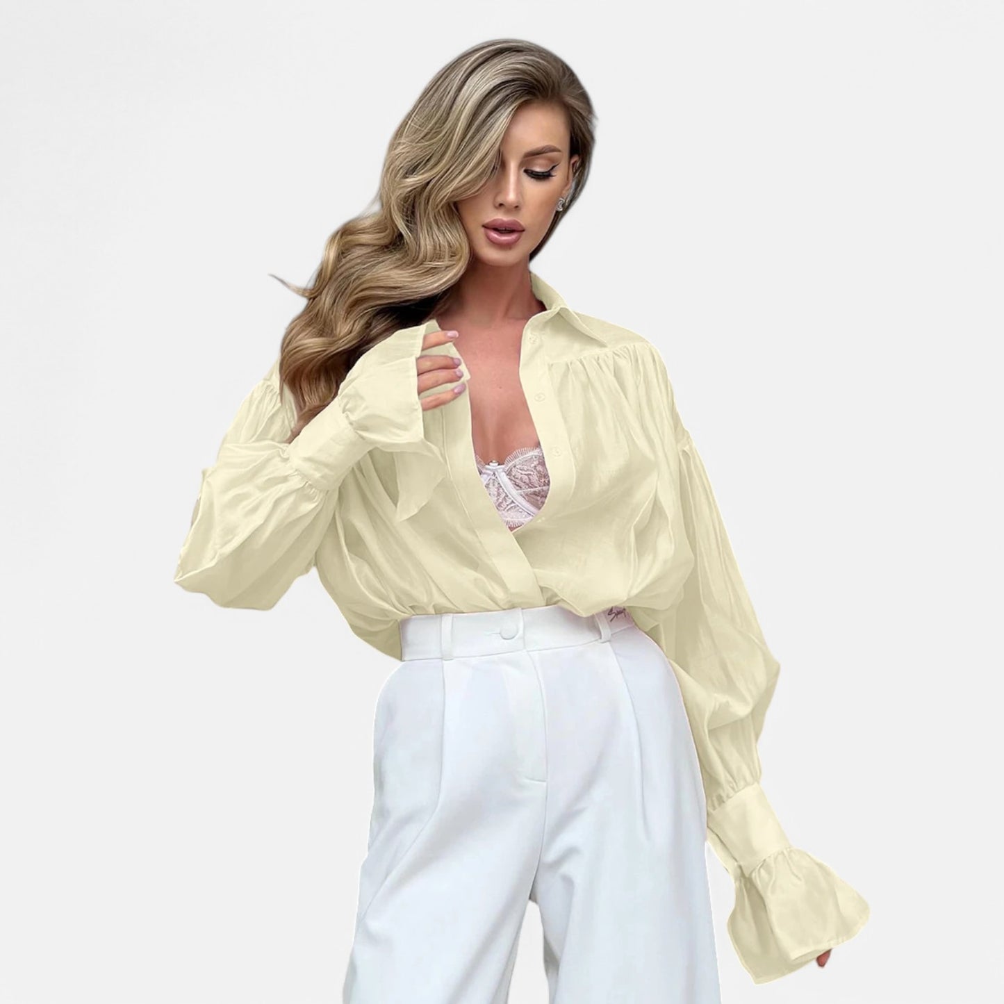 Claireve | Blouse Femme Rose – Élégance Douce, Style Intemporel de Bureau