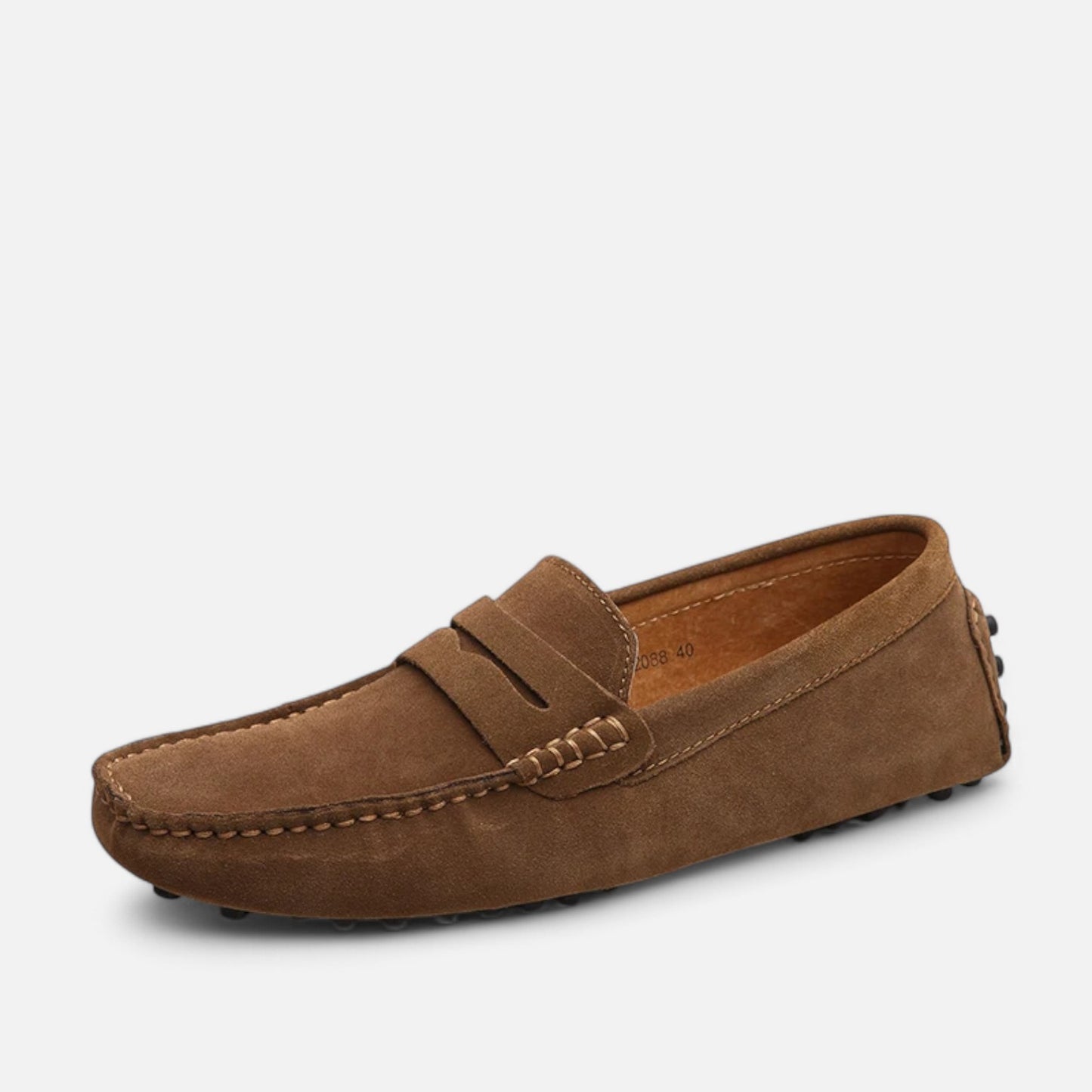 Claireve | Mocassins Décontractés en Cuir Homme – Style Naturel, Élégance au Quotidien