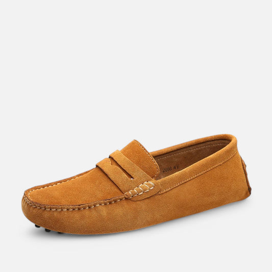 Claireve | Mocassins Décontractés en Cuir Homme – Style Naturel, Élégance au Quotidien