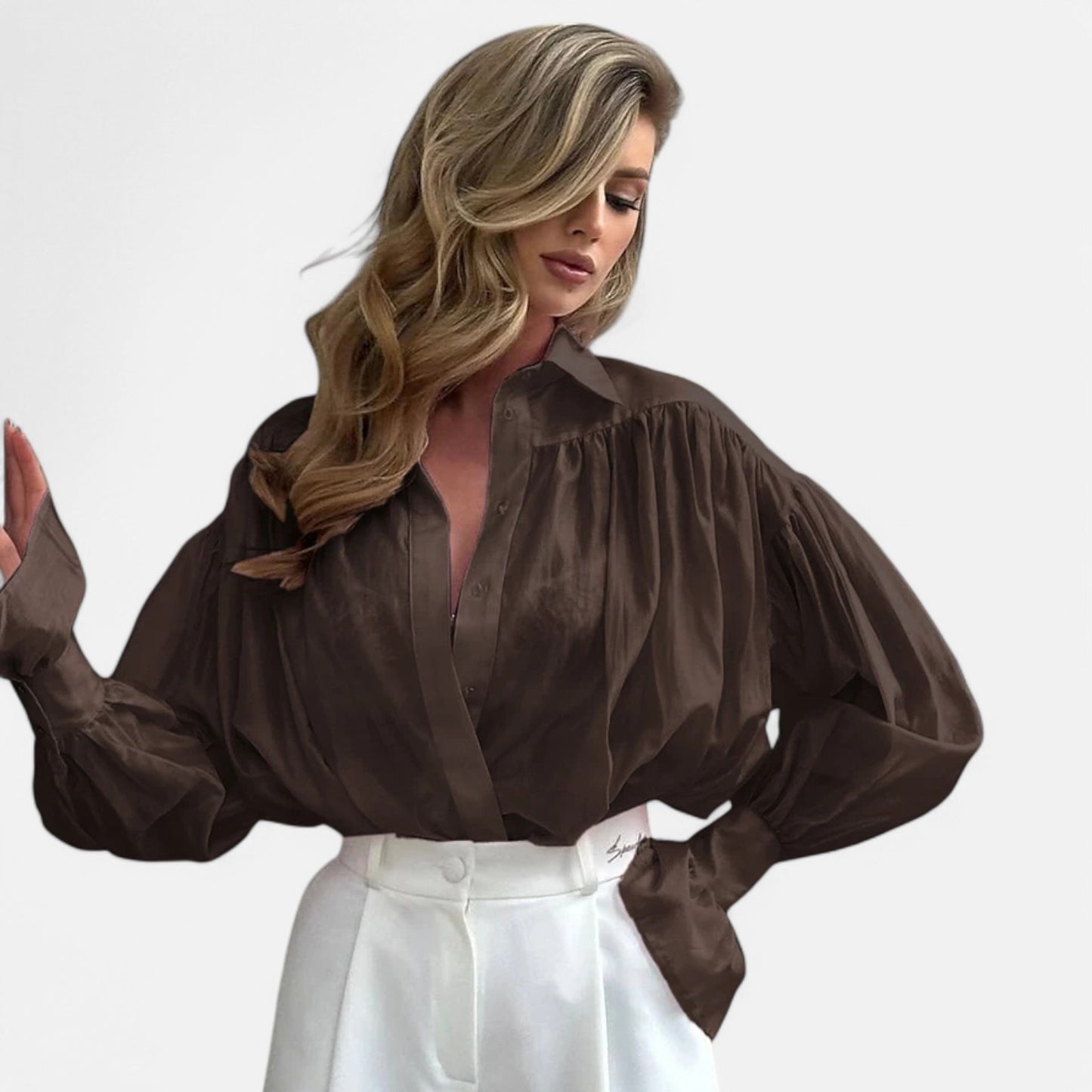Claireve | Blouse Femme Rose – Élégance Douce, Style Intemporel de Bureau