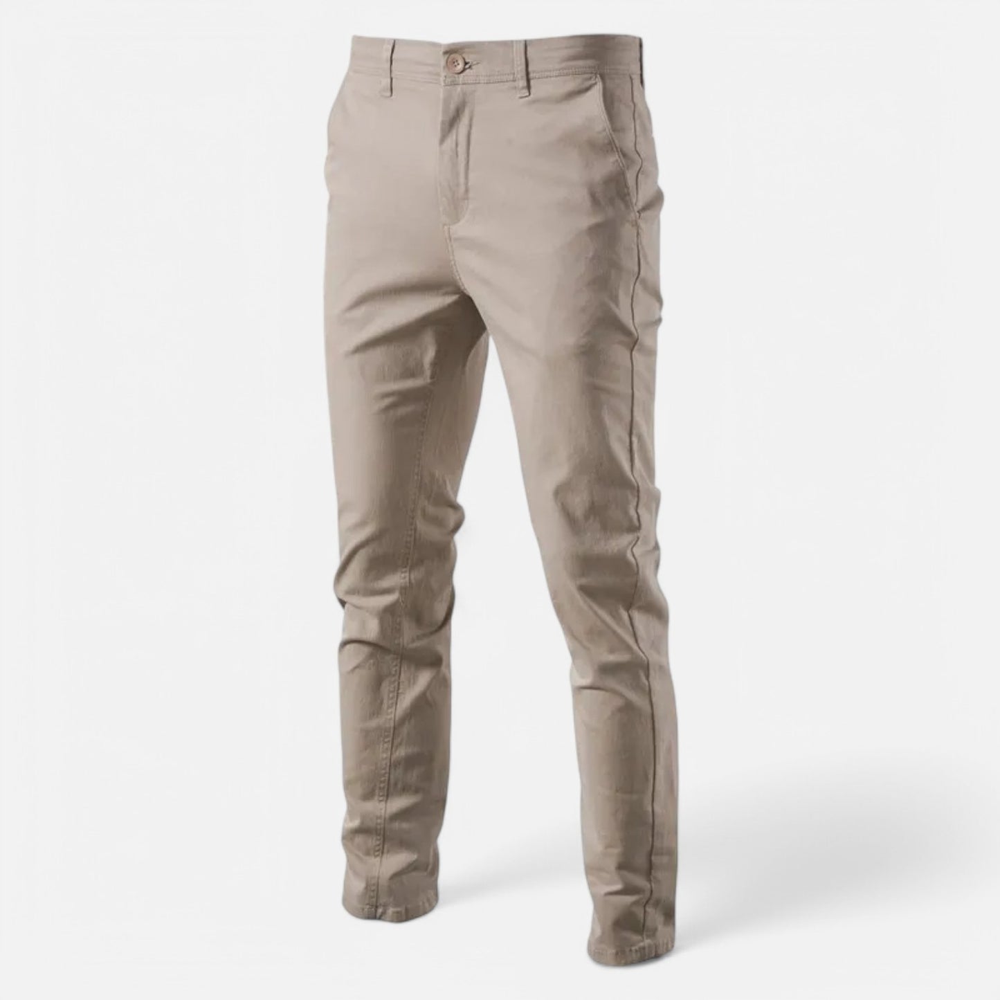 Claireve | Pantalon Homme Ajusté en Coton – Élégance Classique, Confort Saisonnière