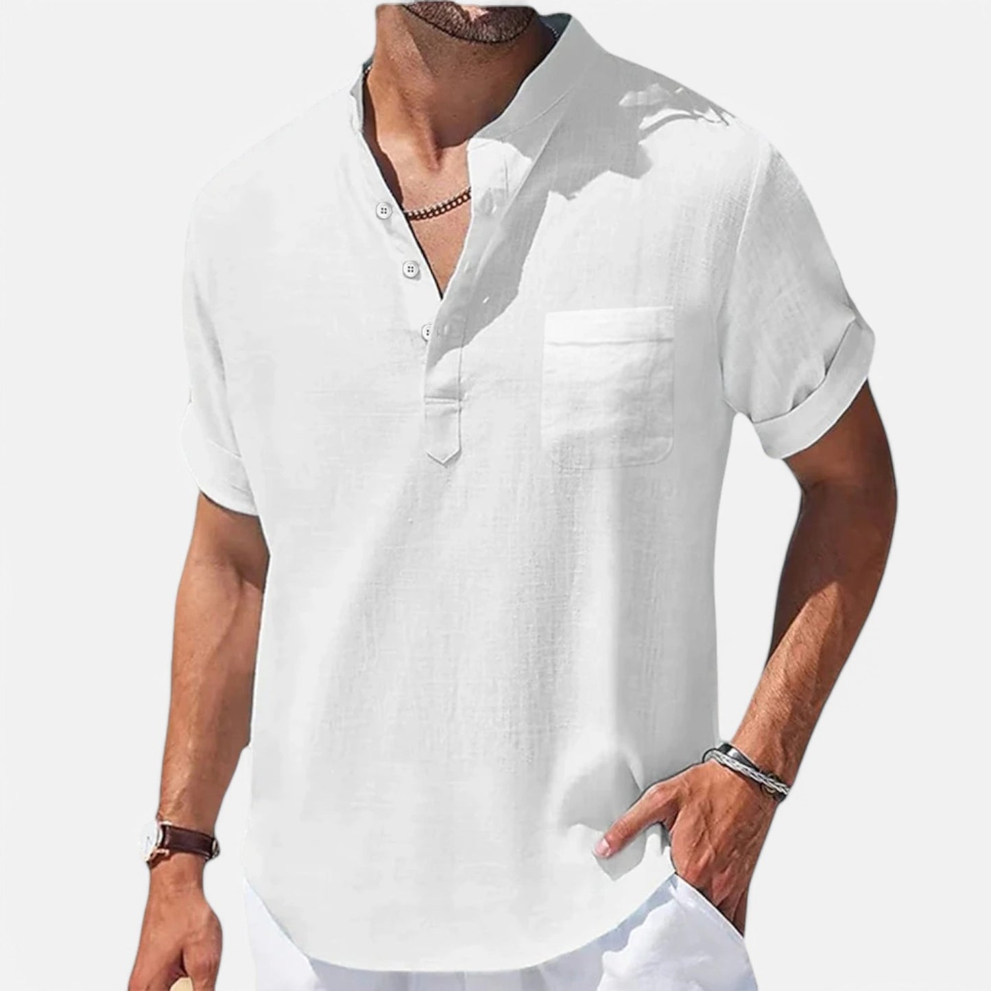 Claireve | Chemise en Lin Homme – Élégance Décontractée, Fraîcheur Naturelle