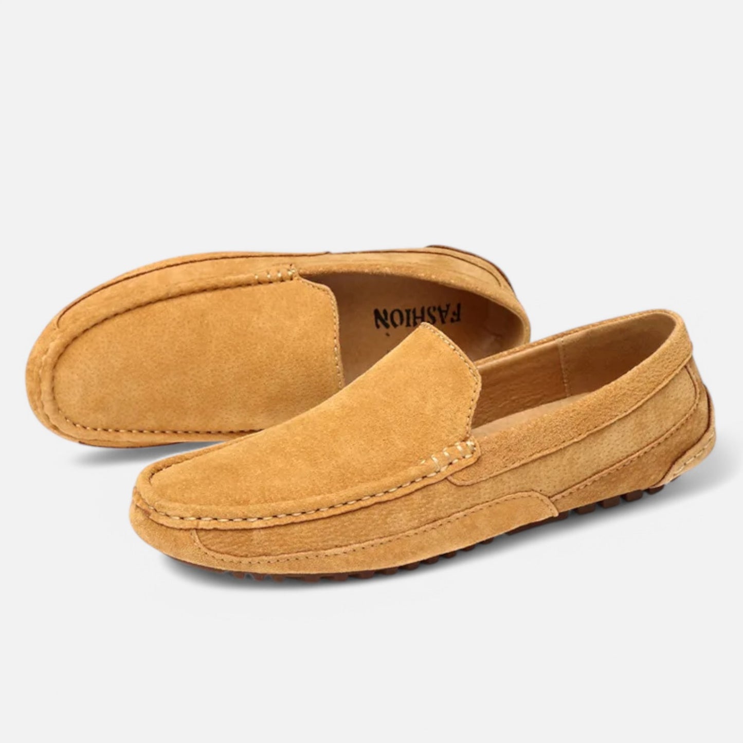 Claireve | Mocassins Homme en Daim – Artisanat Luxueux, Style Décontracté Élégant
