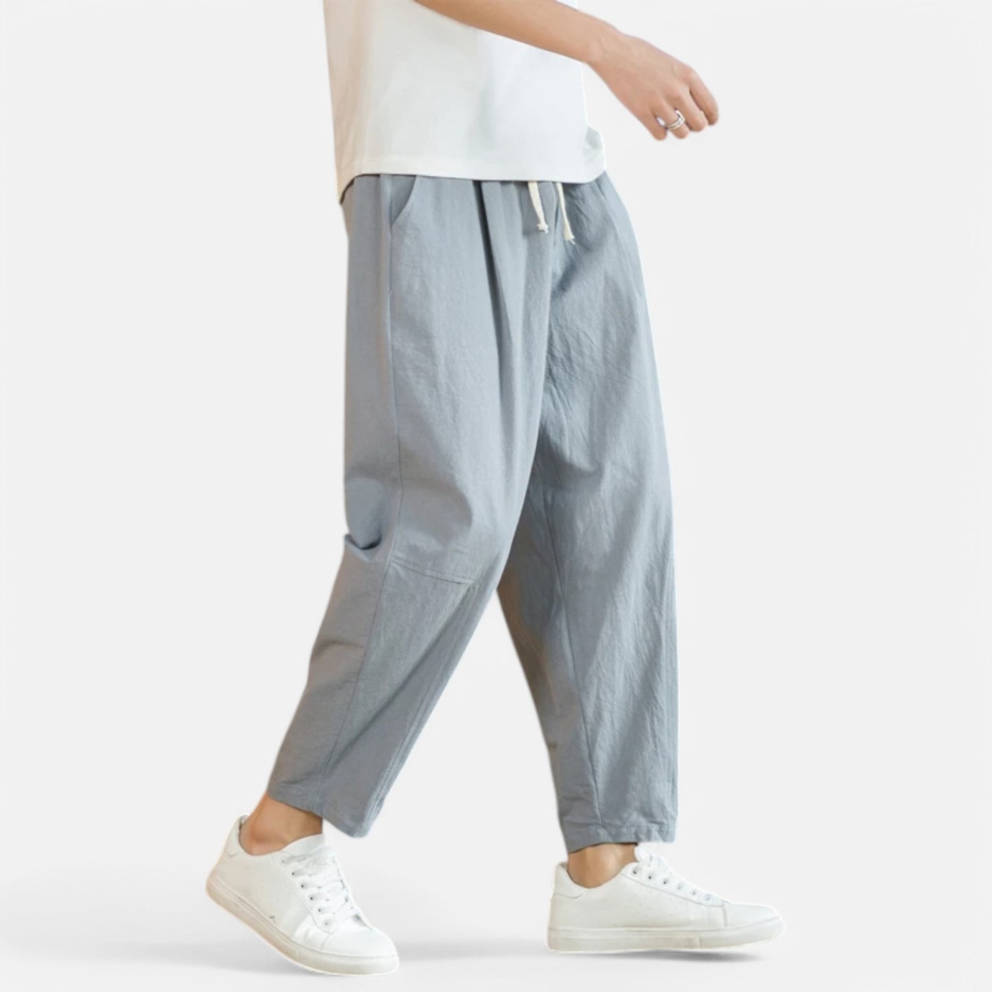 Claireve | Pantalon Décontracté Coton & Lin Homme – Fraîcheur Naturelle, Allure