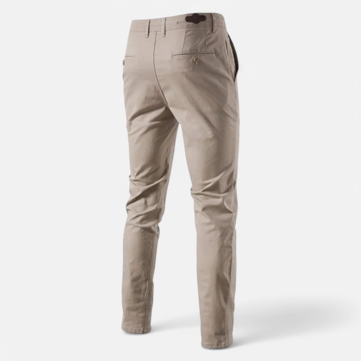 Claireve | Pantalon Homme Ajusté en Coton – Élégance Classique, Confort Saisonnière