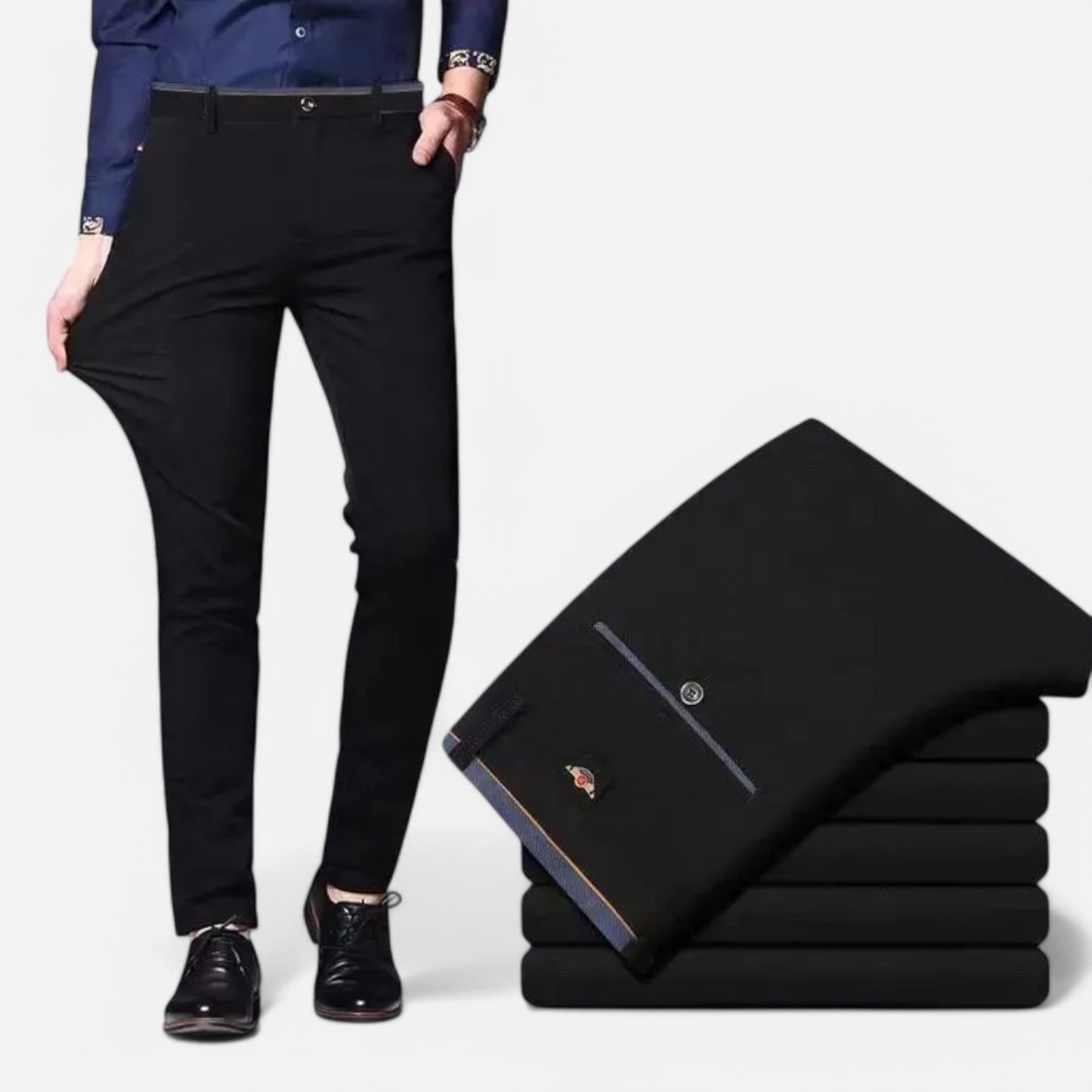 Claireve | Pantalon Droit Homme – Élégance Fonctionnelle, Confort Quotidien