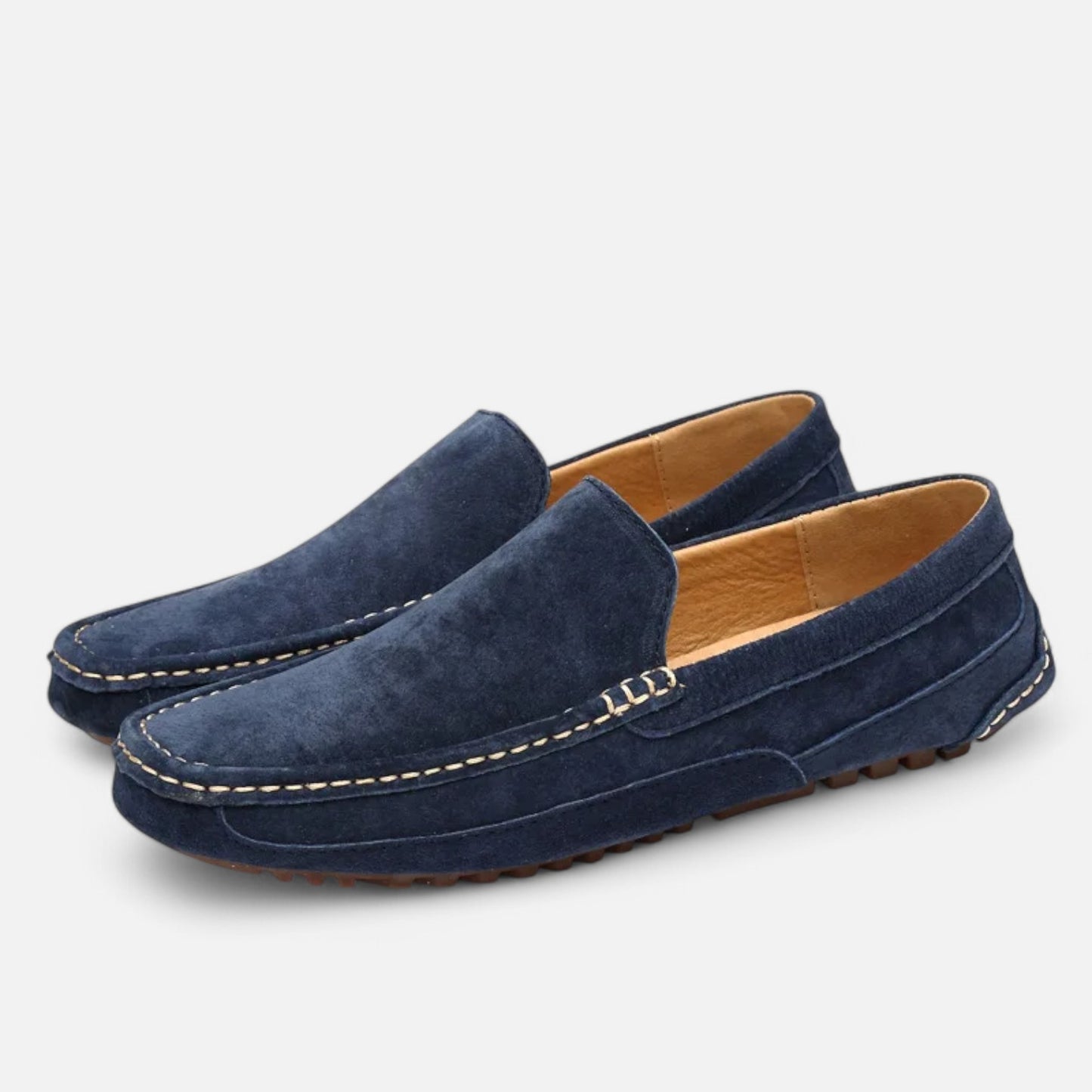 Claireve | Mocassins Homme en Daim – Artisanat Luxueux, Style Décontracté Élégant