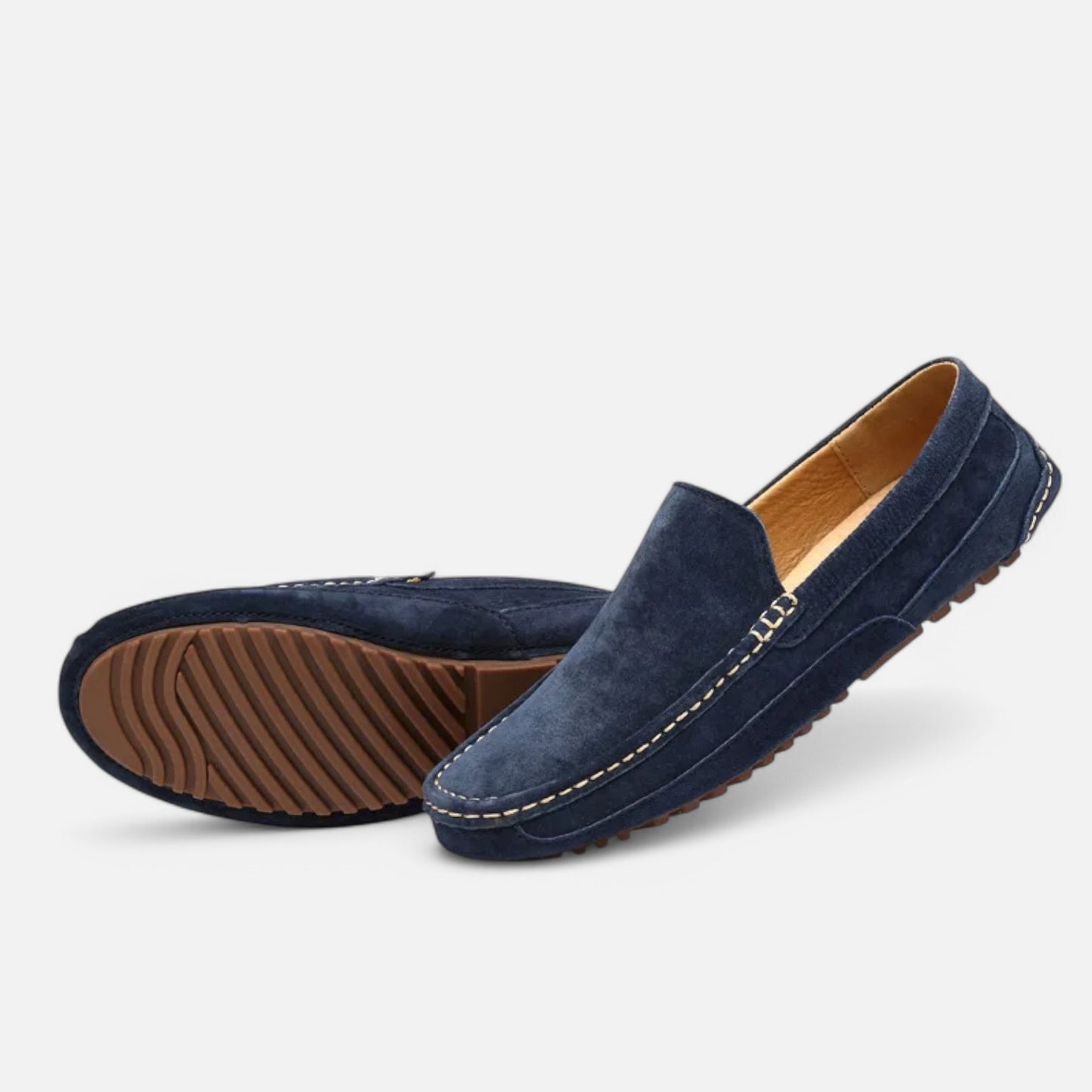 Claireve | Mocassins Homme en Daim – Artisanat Luxueux, Style Décontracté Élégant