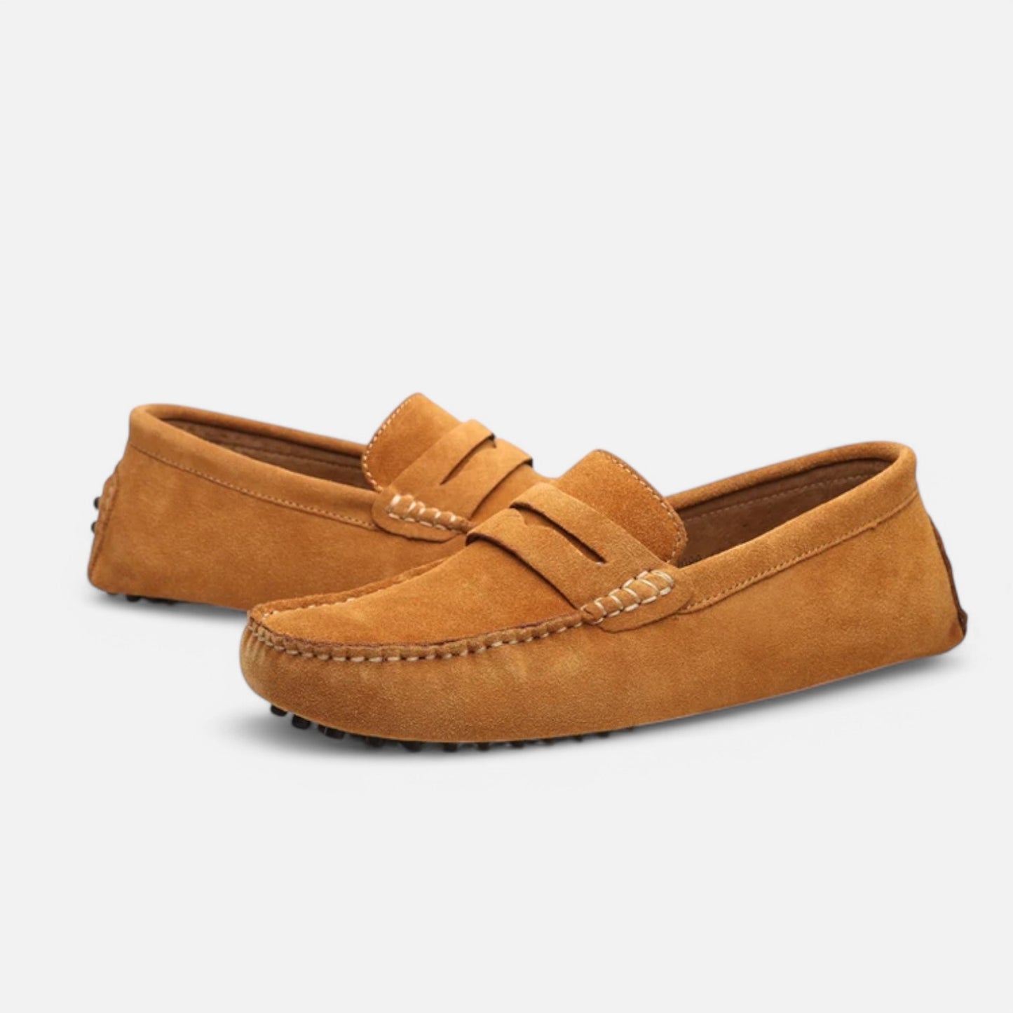 Claireve | Mocassins Décontractés en Cuir Homme – Style Naturel, Élégance au Quotidien