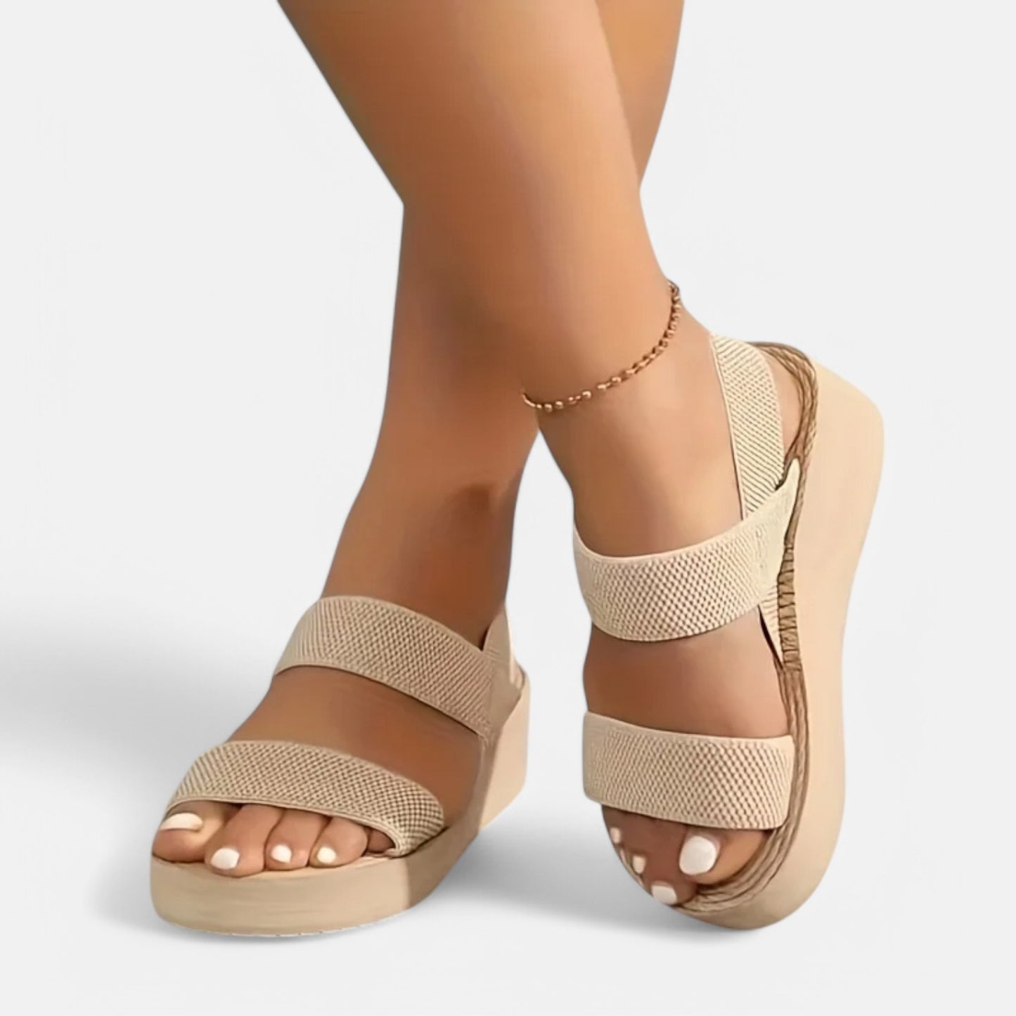 Claireve | Sandales Compensées Femme – Minimalisme Confortable, Style Estival