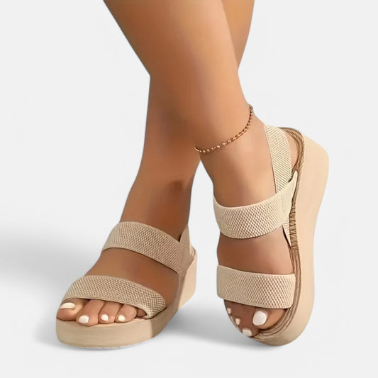 Claireve | Sandales Compensées Femme – Minimalisme Confortable, Style Estival