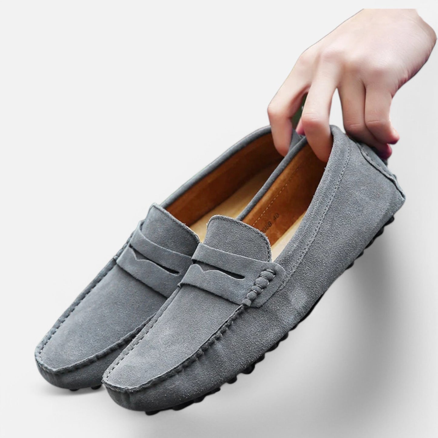 Claireve | Mocassins Décontractés en Cuir Homme – Style Naturel, Élégance au Quotidien