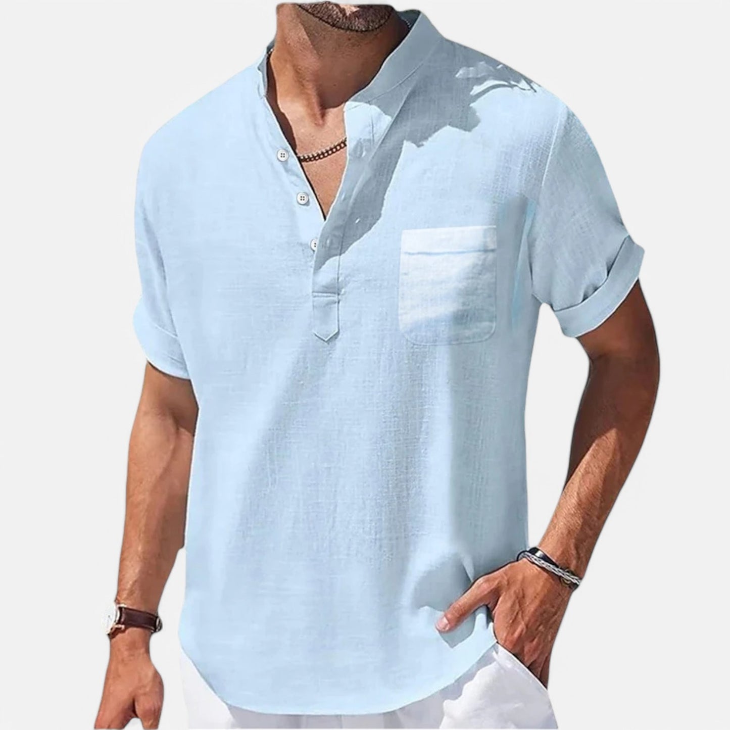 Claireve | Chemise en Lin Homme – Élégance Décontractée, Fraîcheur Naturelle