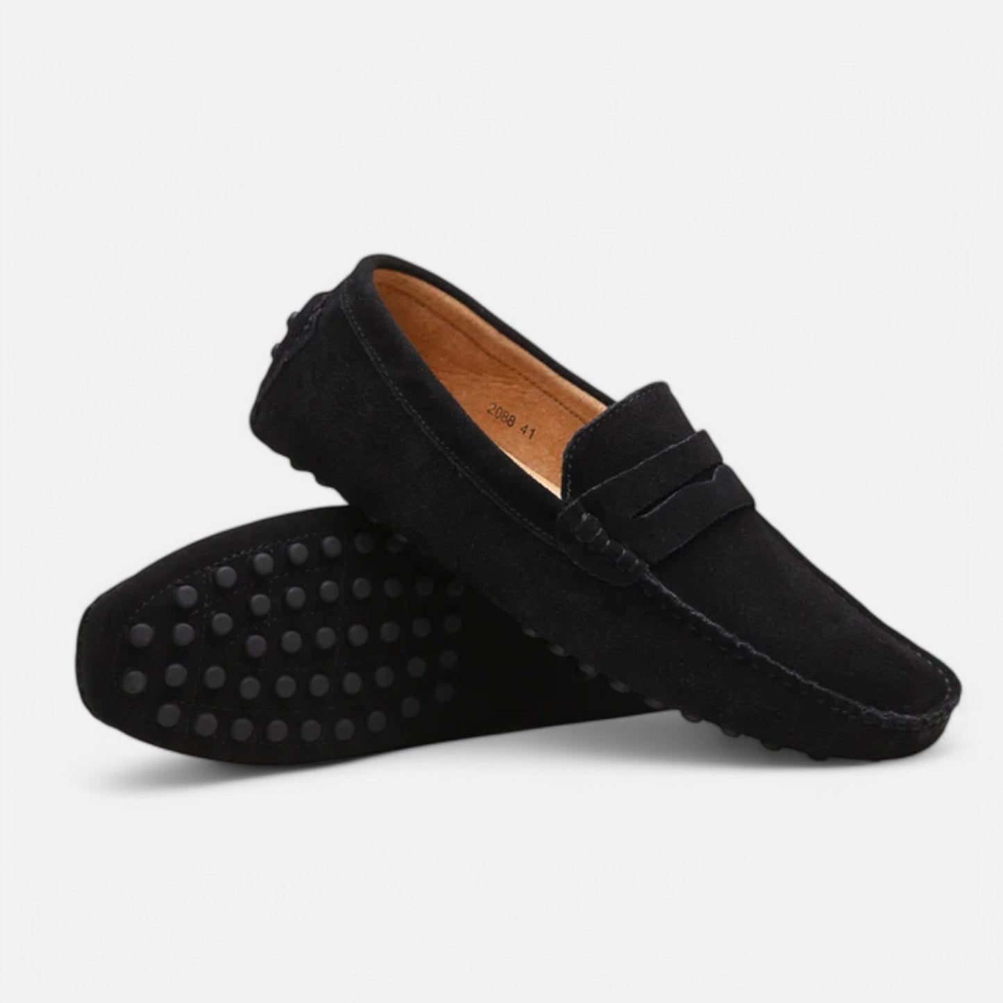 Claireve | Mocassins Décontractés en Cuir Homme – Style Naturel, Élégance au Quotidien