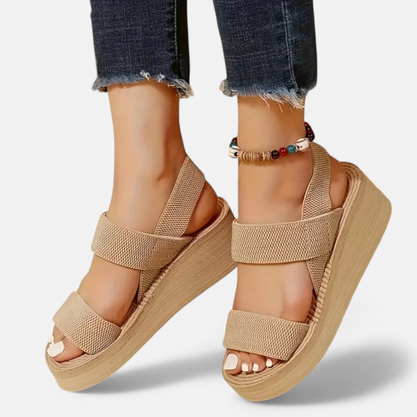 Claireve | Sandales Compensées Femme – Minimalisme Confortable, Style Estival