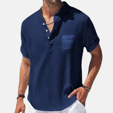 Claireve | Chemise en Lin Homme – Élégance Décontractée, Fraîcheur Naturelle