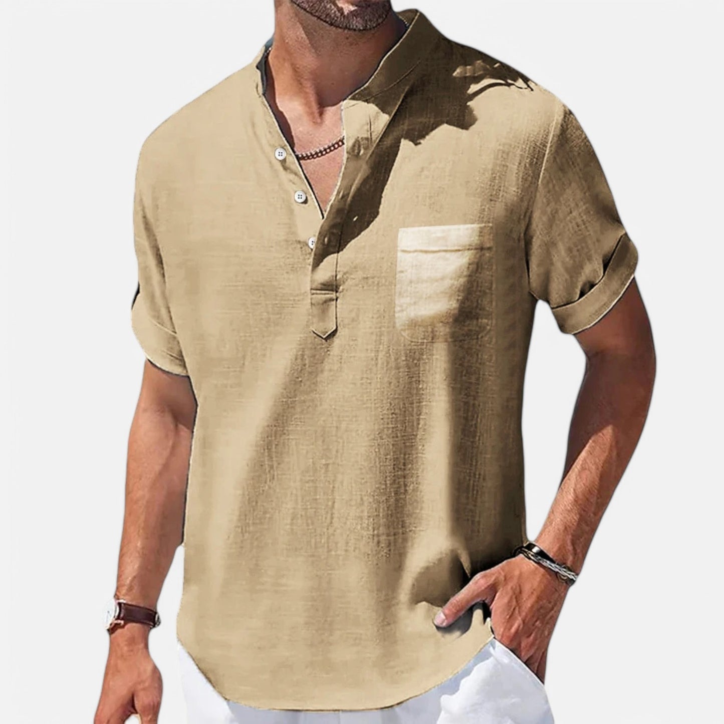 Claireve | Chemise en Lin Homme – Élégance Décontractée, Fraîcheur Naturelle