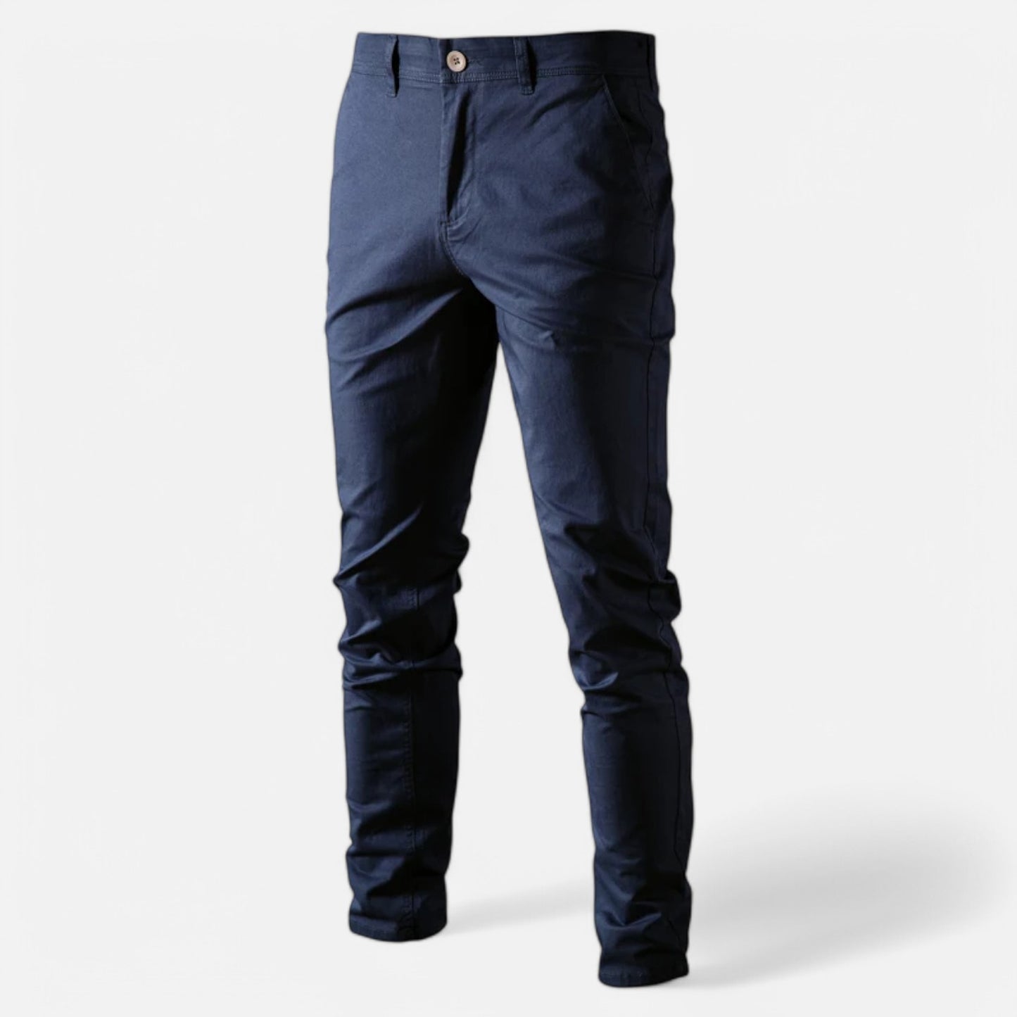 Claireve | Pantalon Homme Ajusté en Coton – Élégance Classique, Confort Saisonnière