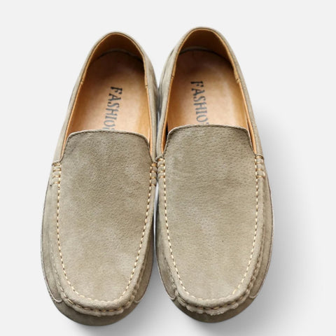 Claireve | Mocassins Homme en Daim – Artisanat Luxueux, Style Décontracté Élégant