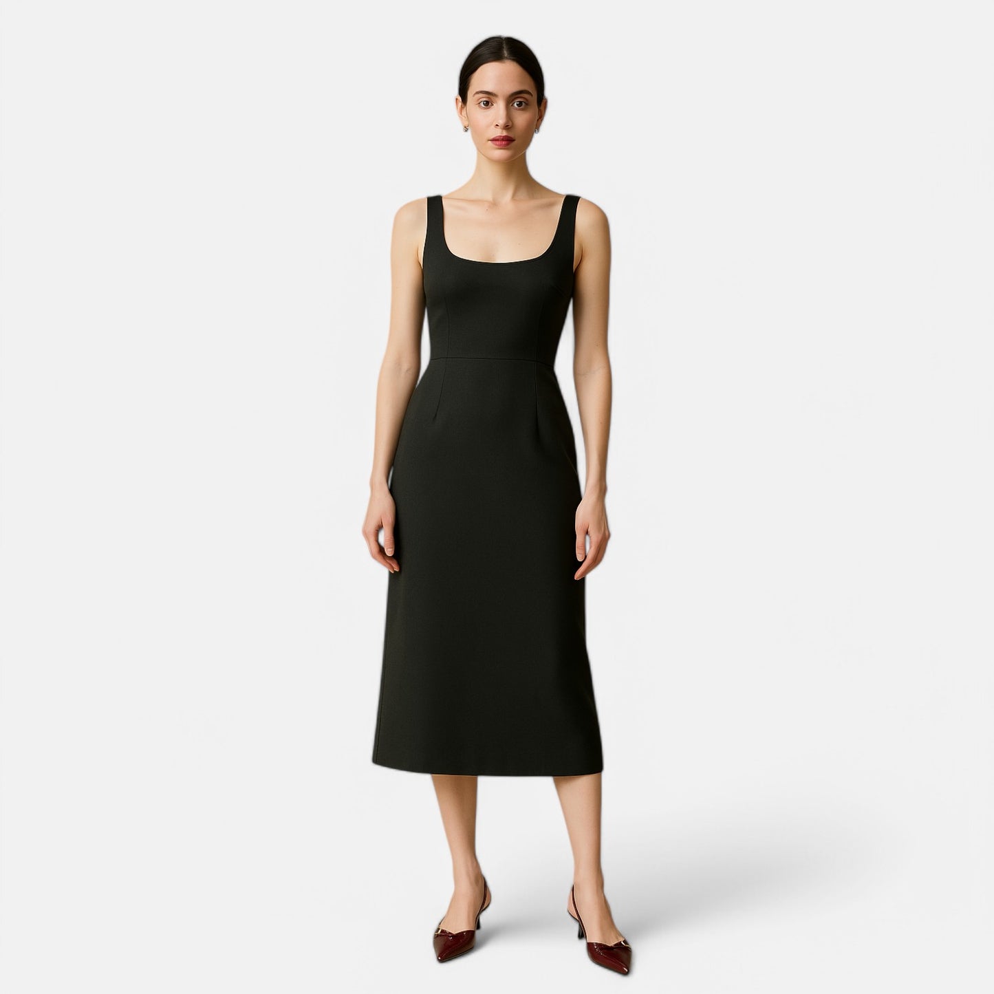 Claireve | Sandales Slingback à Talons Mi-Hauts – Brillance Audacieuse, Allure de