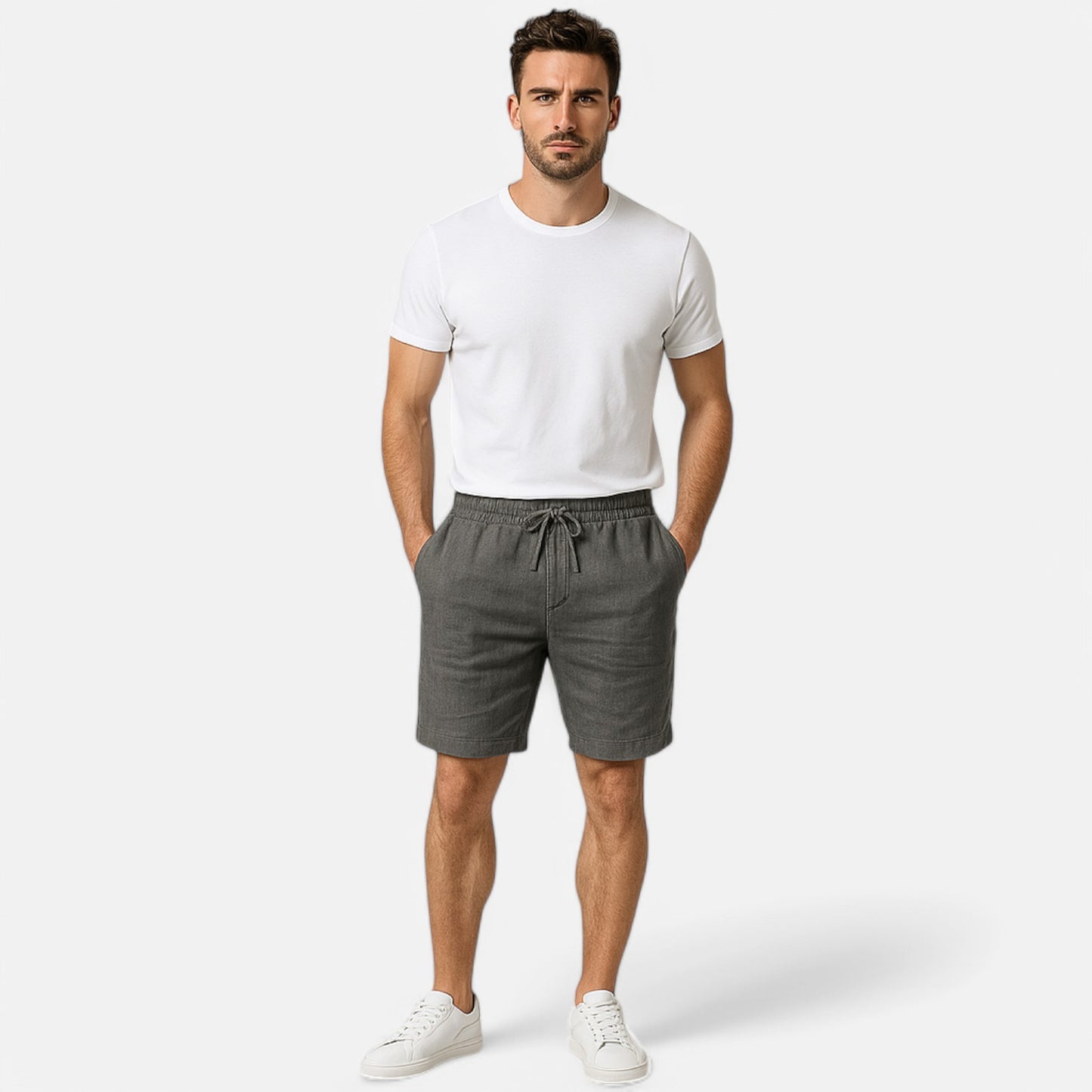 Claireve | Short Coton & Lin Homme – Fraîcheur Urbaine, Confort Estival