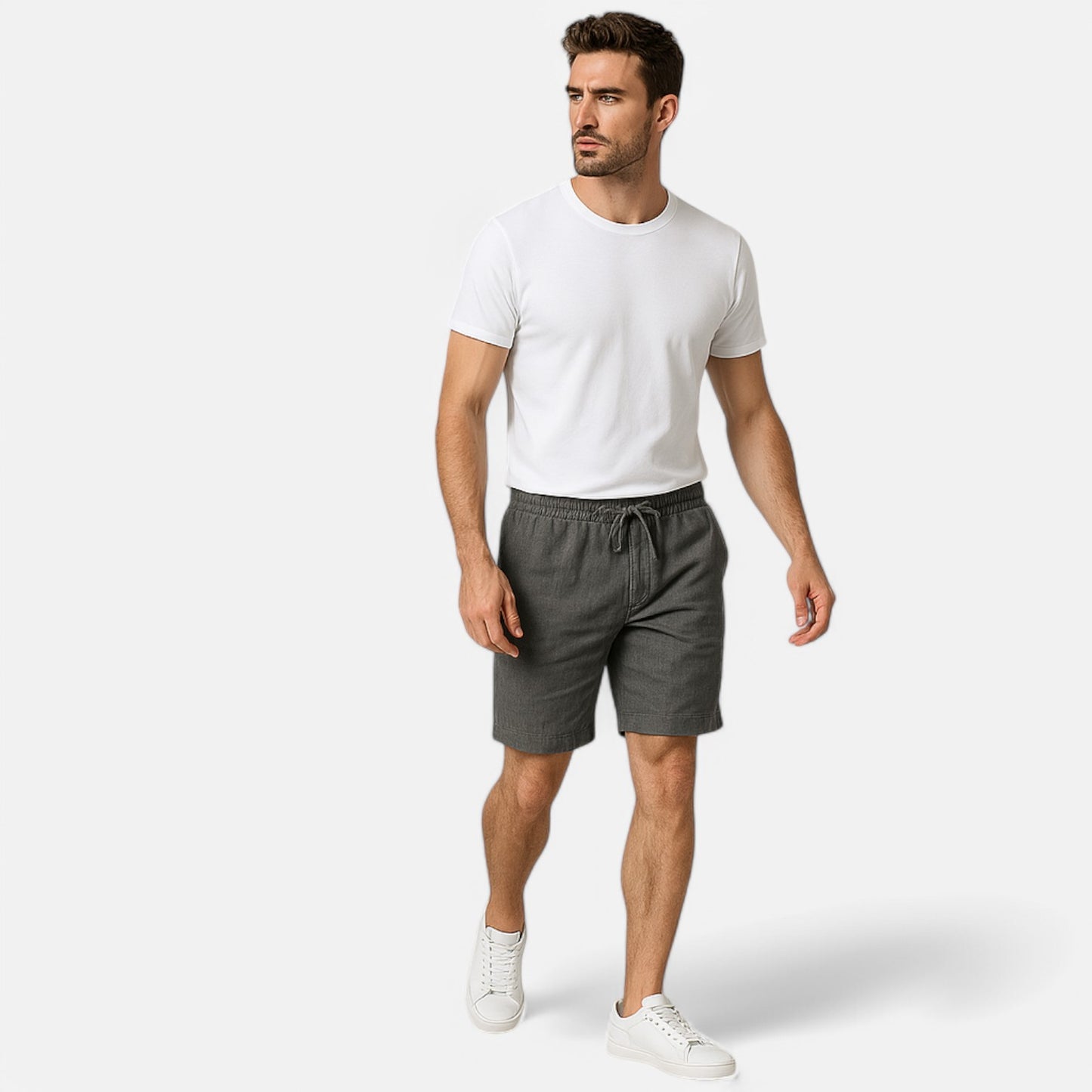 Claireve | Short Coton & Lin Homme – Fraîcheur Urbaine, Confort Estival