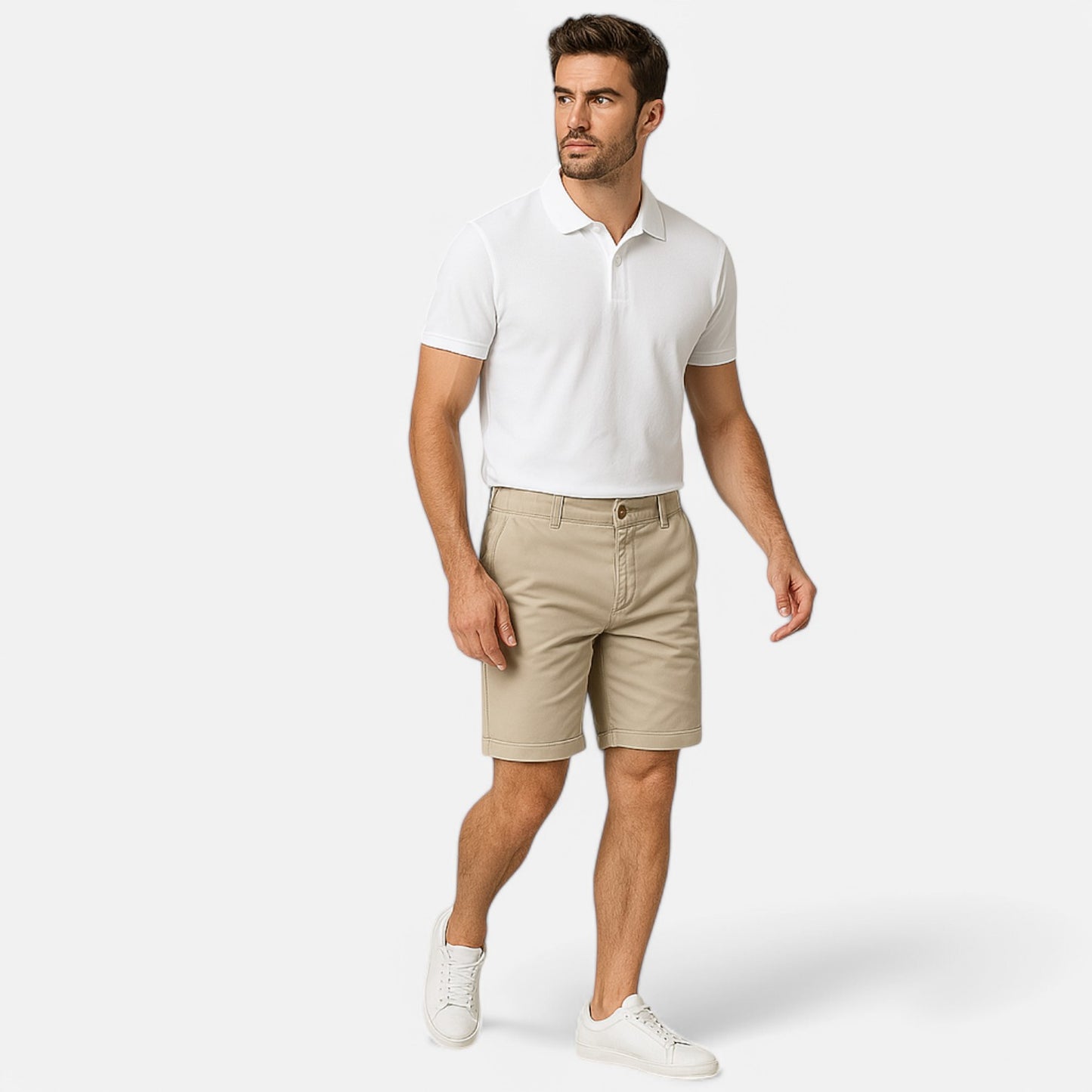 Claireve | Short 100% Coton Homme – Élégance Décontractée, Souplesse d’Été