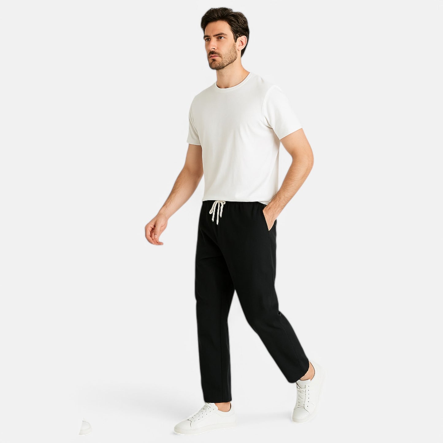 Claireve | Pantalon Décontracté Coton & Lin Homme – Fraîcheur Naturelle, Allure