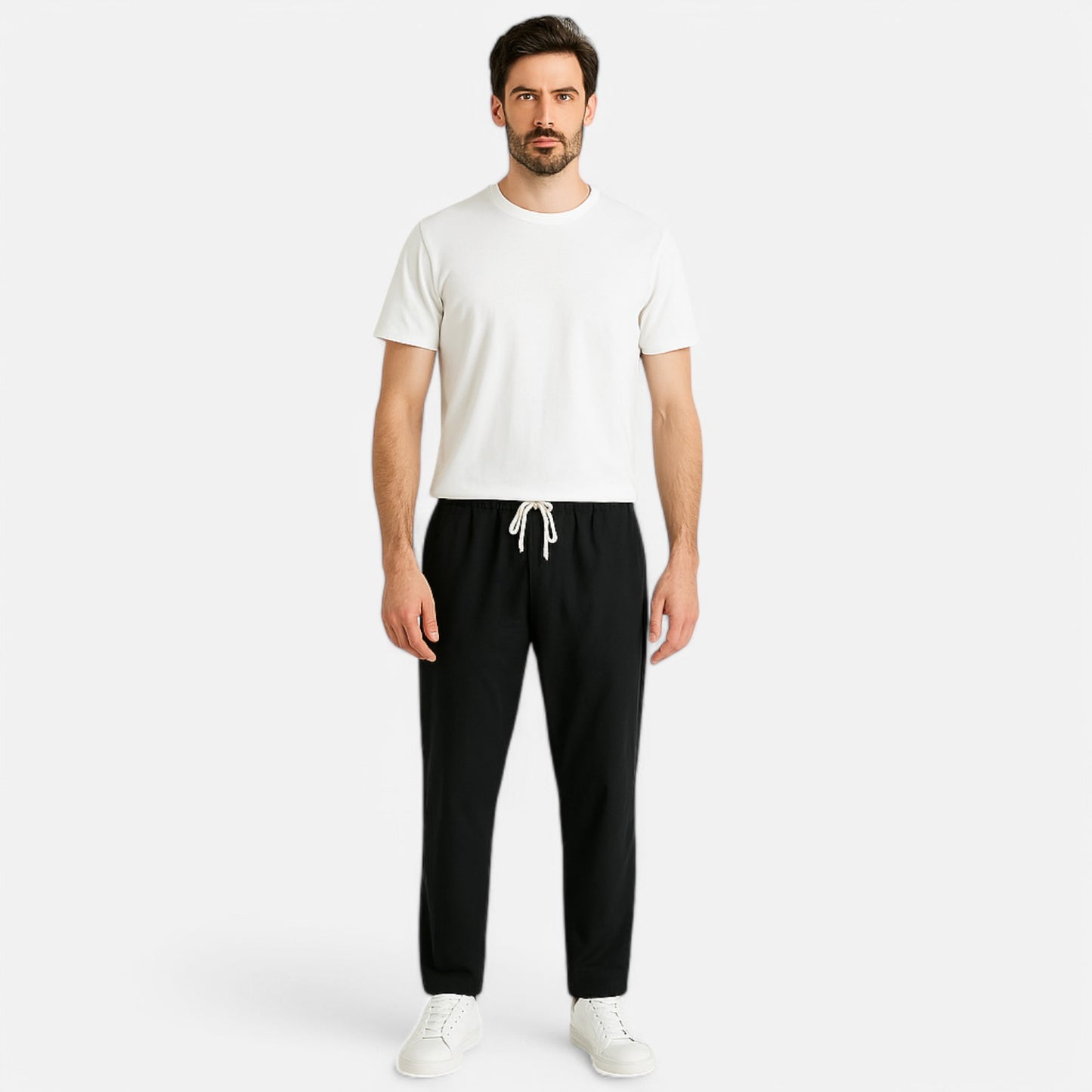 Claireve | Pantalon Décontracté Coton & Lin Homme – Fraîcheur Naturelle, Allure
