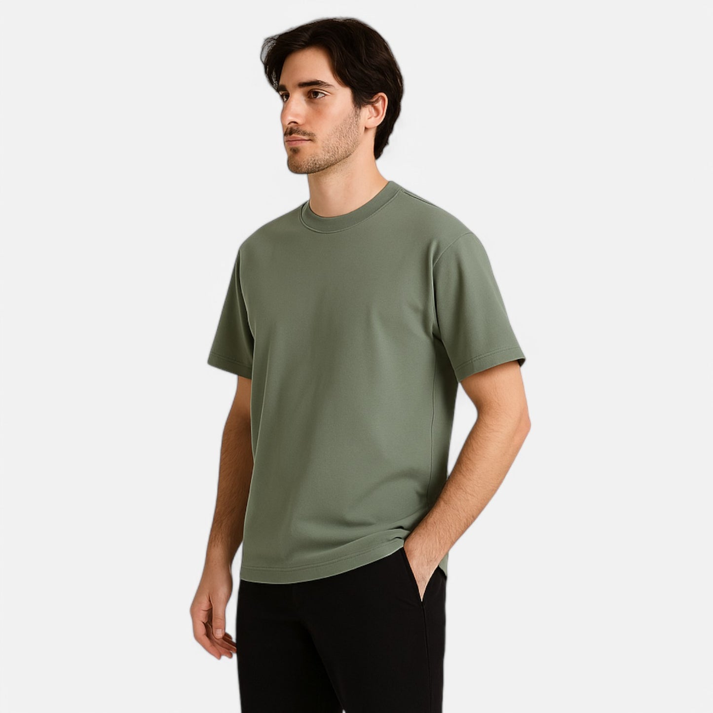 Claireve | T-Shirt 500g Pur Coton – Structure Solide, Minimalisme Intemporel