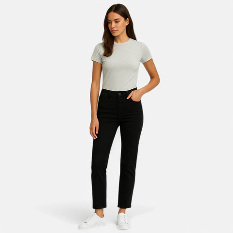 Claireve | T-Shirt Femme Manches Courtes – Simplicité Chic, Silhouette Affirmée