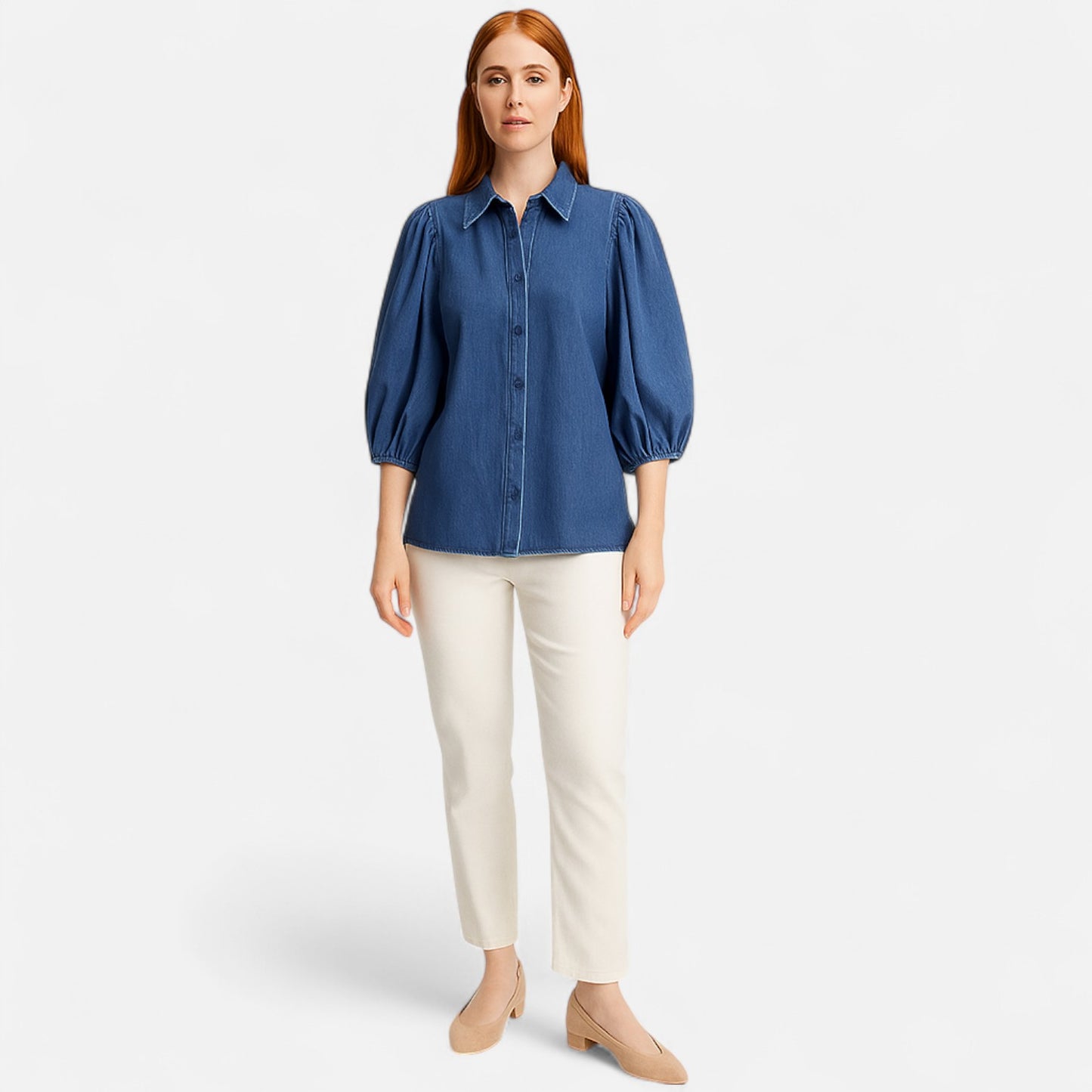 Claireve | Blouse Kimono Oversize en Lin Doux