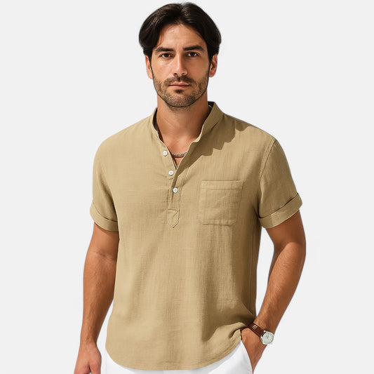 Claireve | Chemise en Lin Homme – Élégance Décontractée, Fraîcheur Naturelle