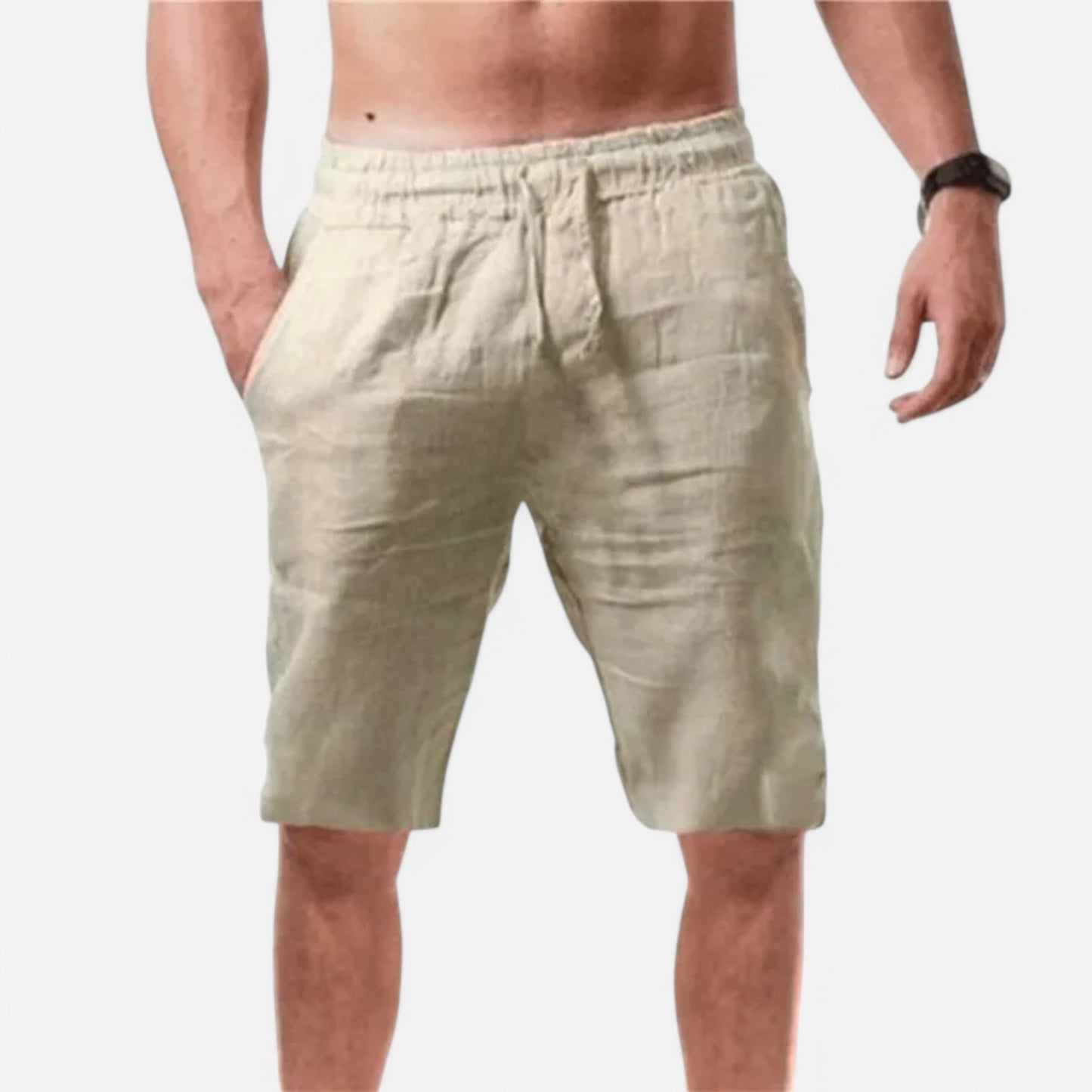 Claireve | Short Coton & Lin Homme – Fraîcheur Urbaine, Confort Estival