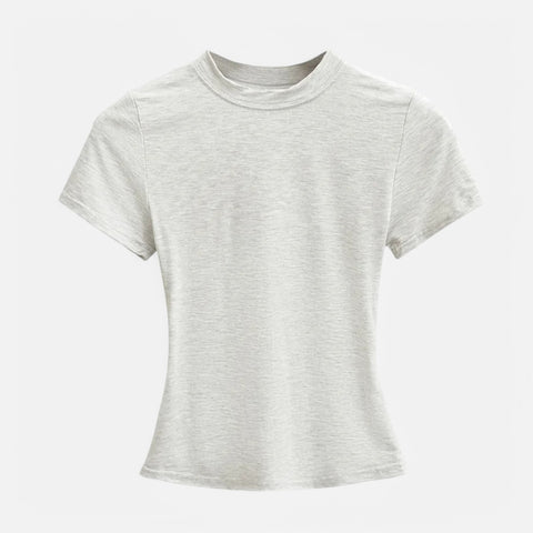 Claireve | T-Shirt Femme Manches Courtes – Simplicité Chic, Silhouette Affirmée