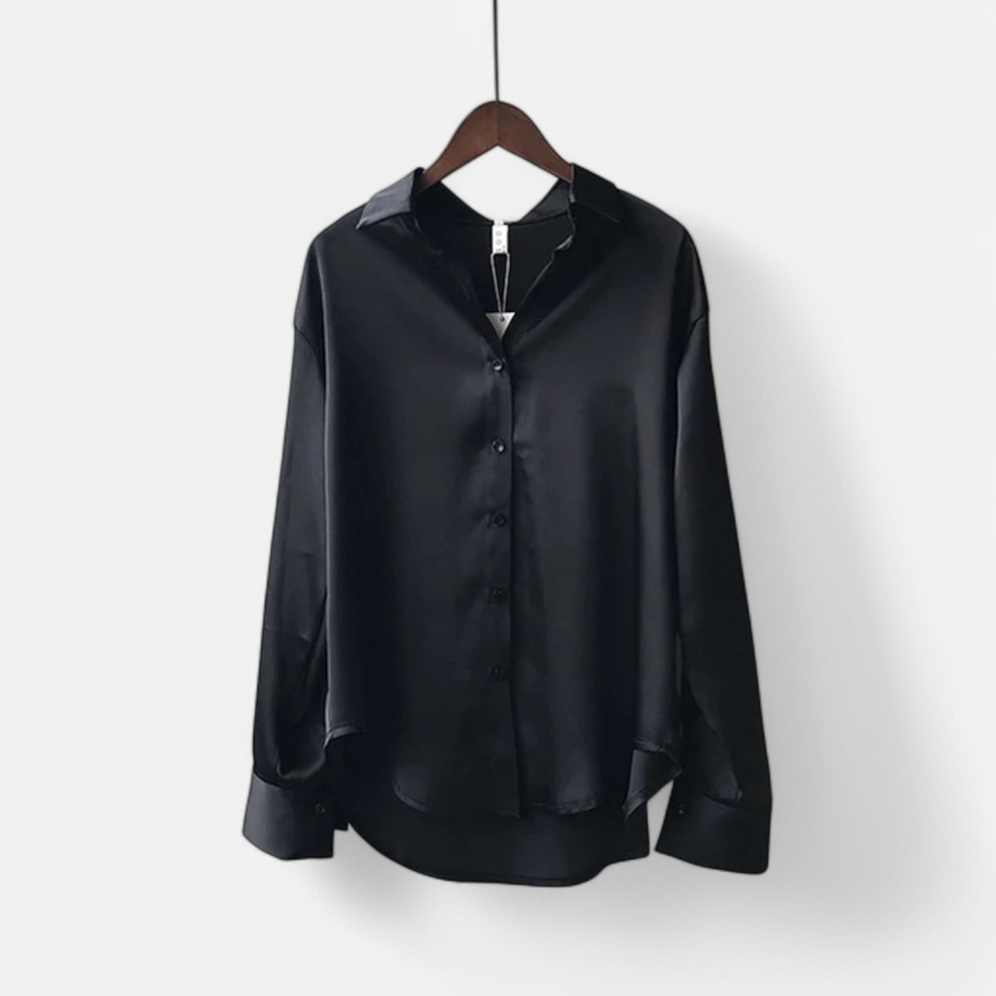 Claireve | Blouse Femme en Satin Blanc – Fluidité Vintage, Éclat Printanier