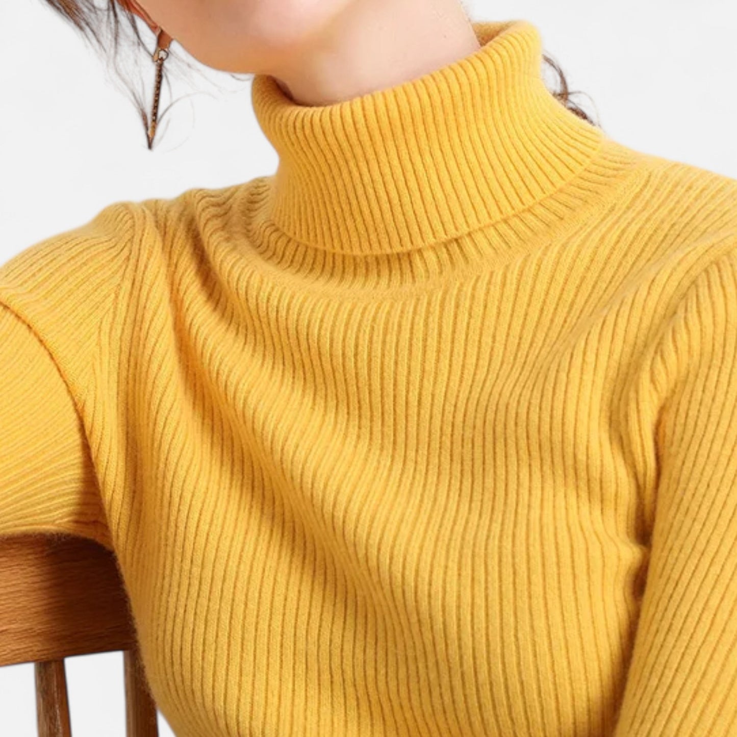Claireve | Pull Femme en Maille à Col Roulé – Douceur Élégante, Silhouette Intemporelle