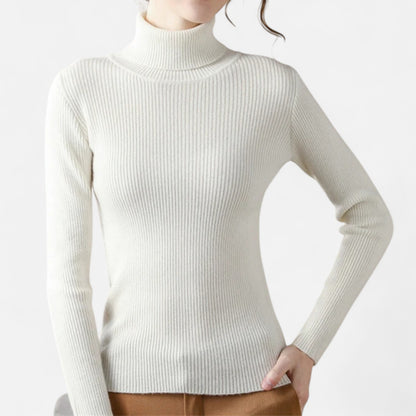 Claireve | Pull Femme en Maille à Col Roulé – Douceur Élégante, Silhouette Intemporelle