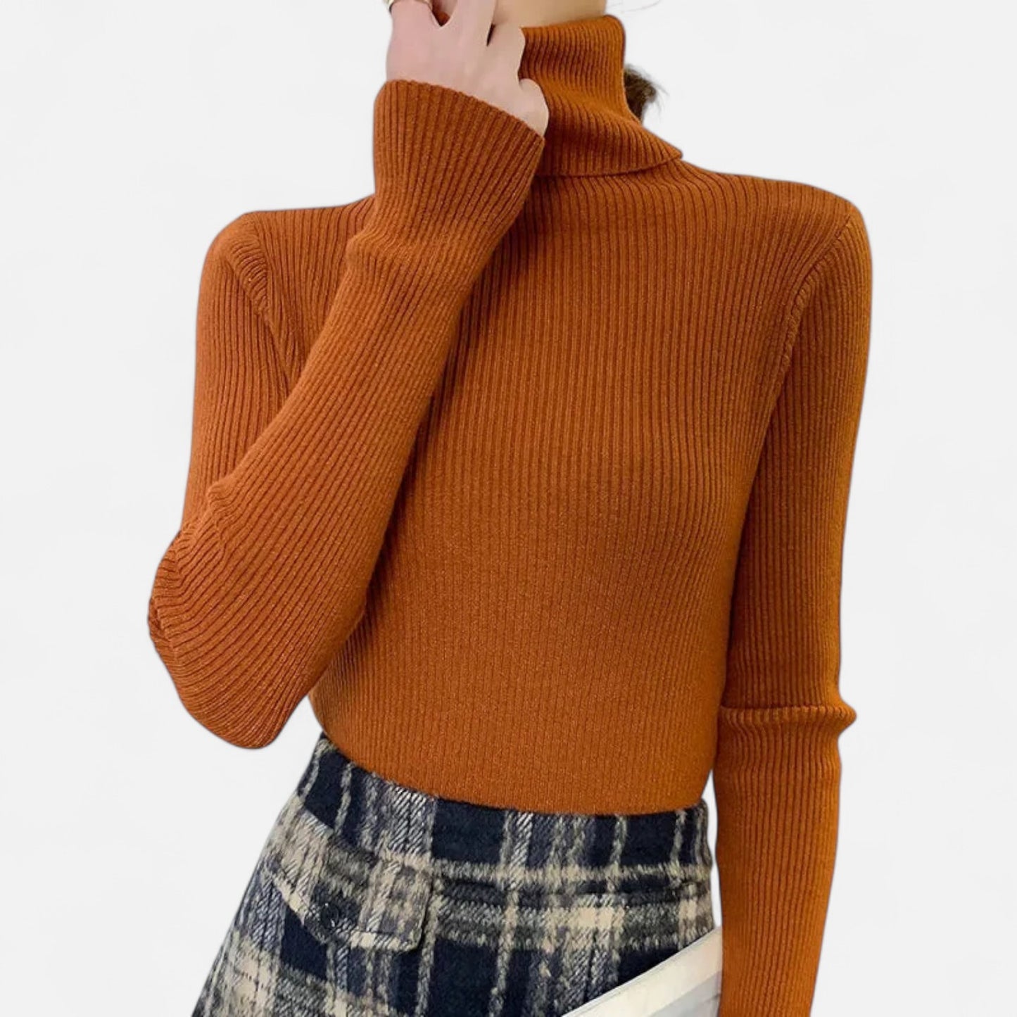 Claireve | Pull Femme en Maille à Col Roulé – Douceur Élégante, Silhouette Intemporelle