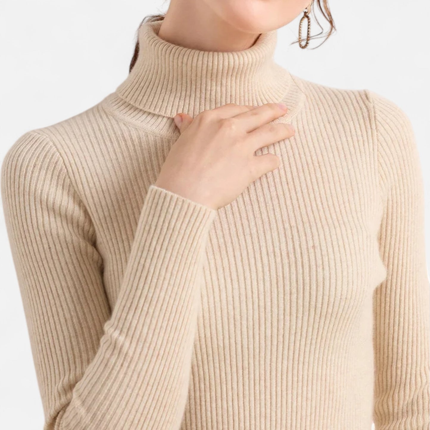 Claireve | Pull Femme en Maille à Col Roulé – Douceur Élégante, Silhouette Intemporelle