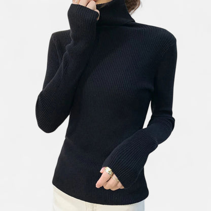 Claireve | Pull Femme en Maille à Col Roulé – Douceur Élégante, Silhouette Intemporelle