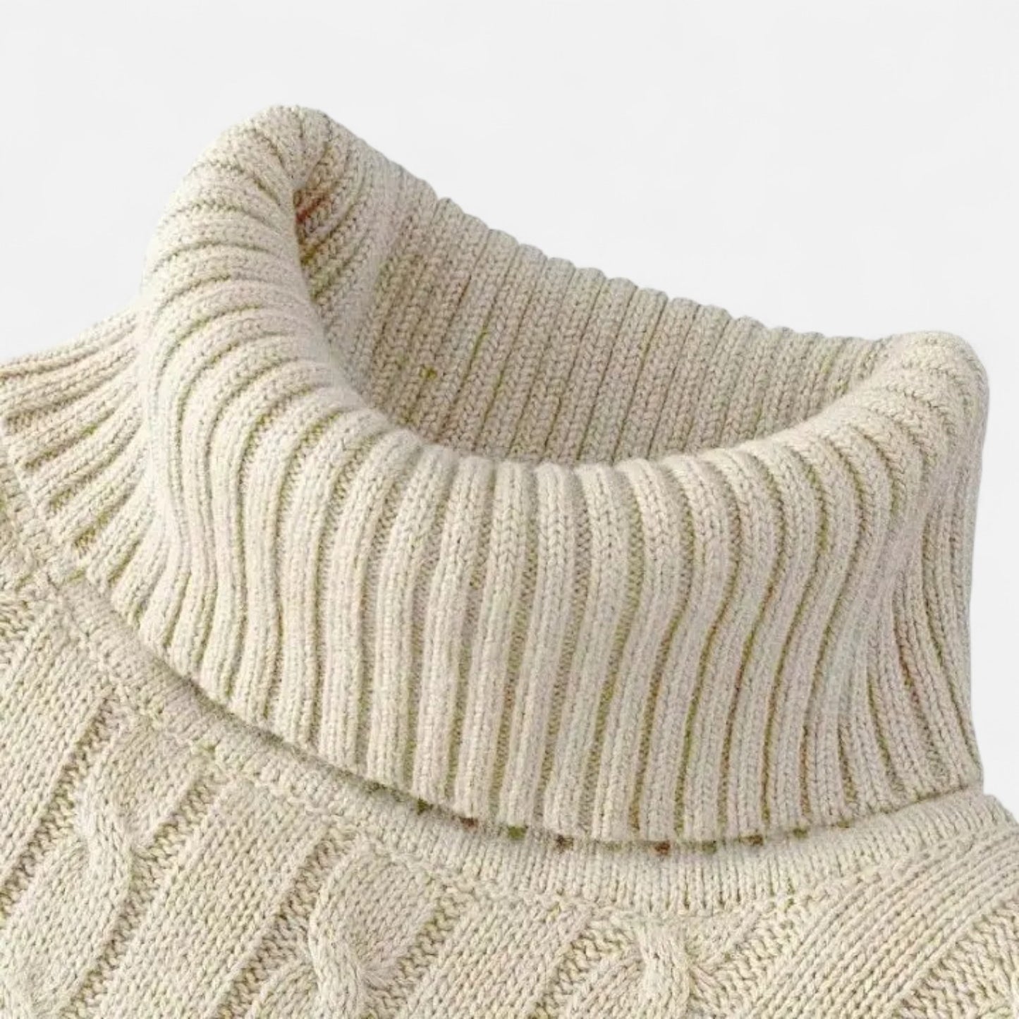Claireve | Pull Col Roulé Homme en Maille – Style Décontracté, Confort Structuré