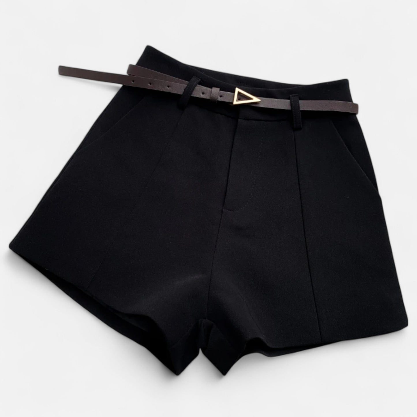 Claireve | Short Vintage Décontracté en Coton Lavé