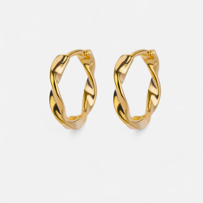 Claireve | Créoles Vintage en Acier pour Femme – Style Rétro, Finition Intemporelle
